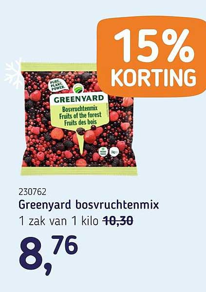 Greenyard bosvruchtenmix 15% korting