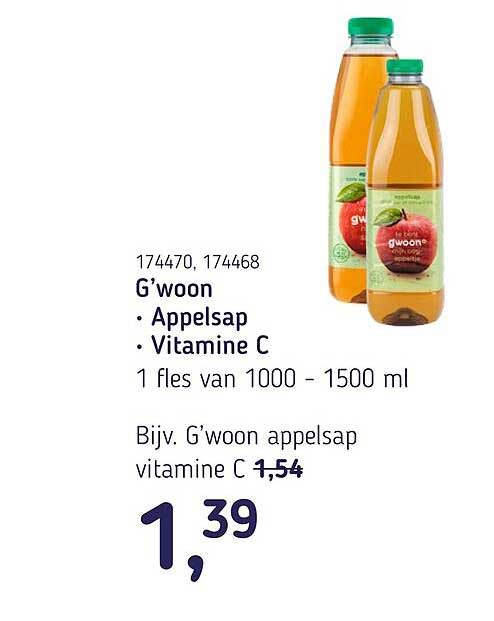 G'woon Appelsap Vitamine C