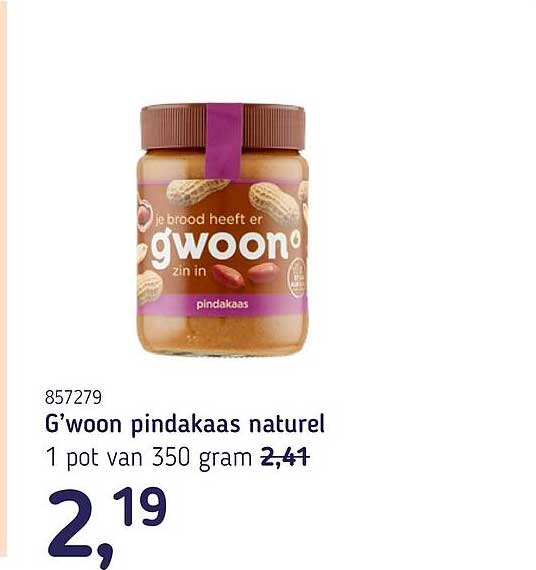 G'woon pindakaas naturel
