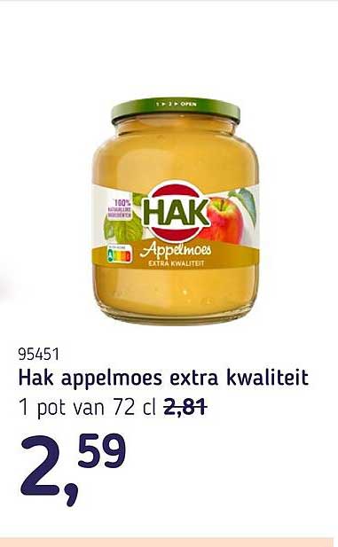 Hak appelmoes extra kwaliteit