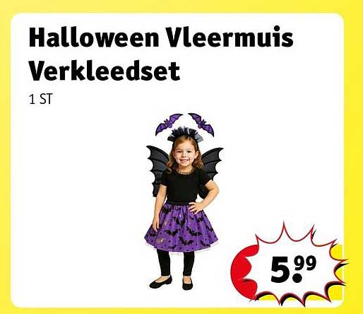 Halloween Vleermuis Verkleedset