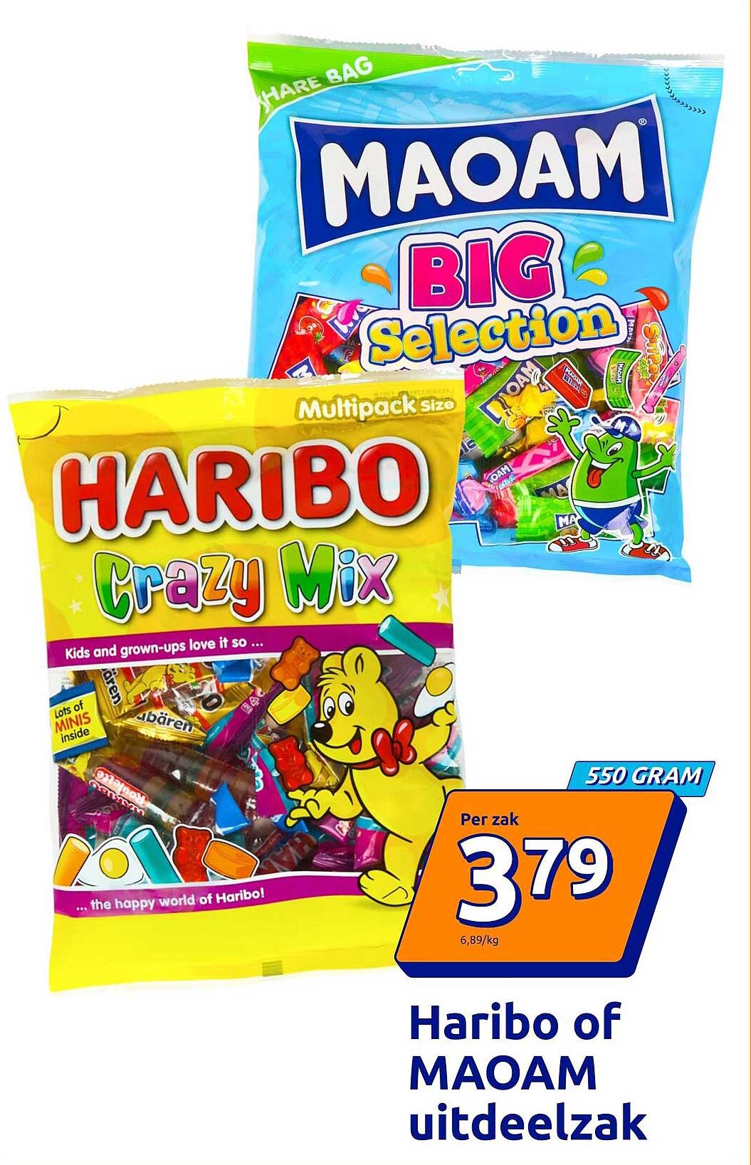 Haribo of MAOAM uitdeelzak