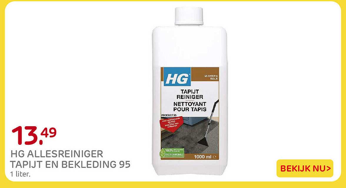 HG ALLESREINIGER TAPIJT EN BEKLEDING 95