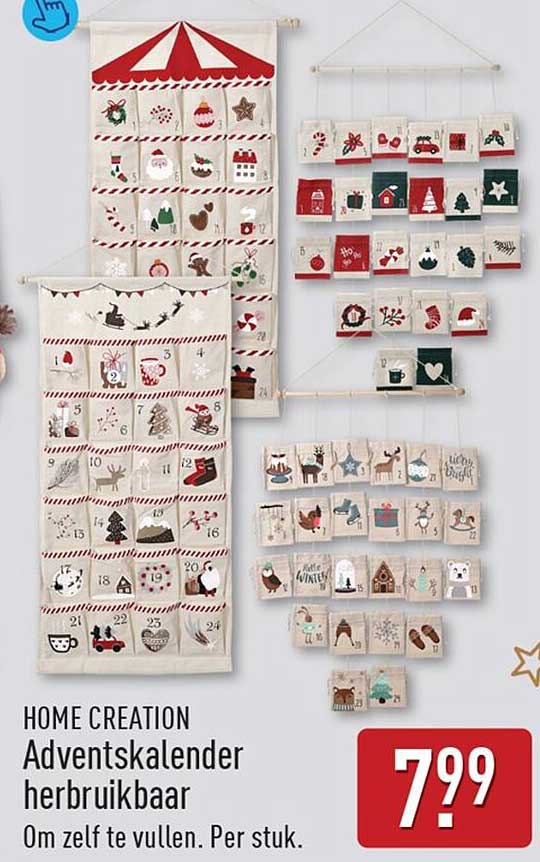 HOME CREATION Adventskalender herbruikbaar