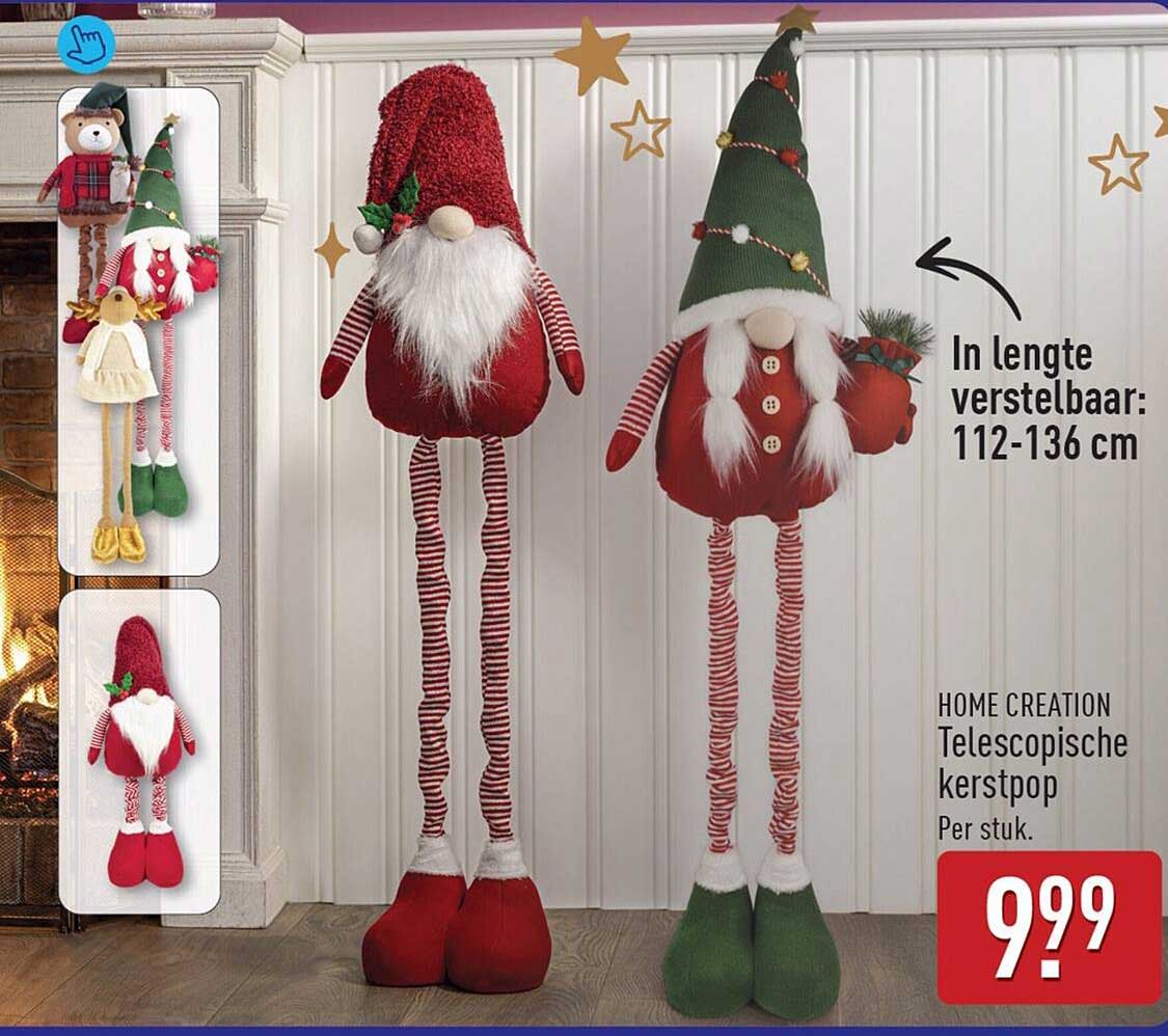 HOME CREATION Telescopische kerstpop