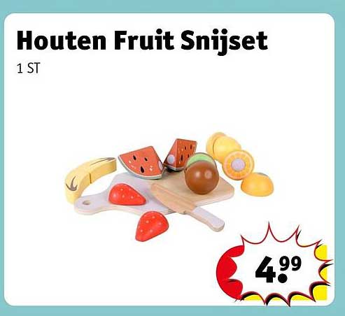 Houten Fruit Snijset