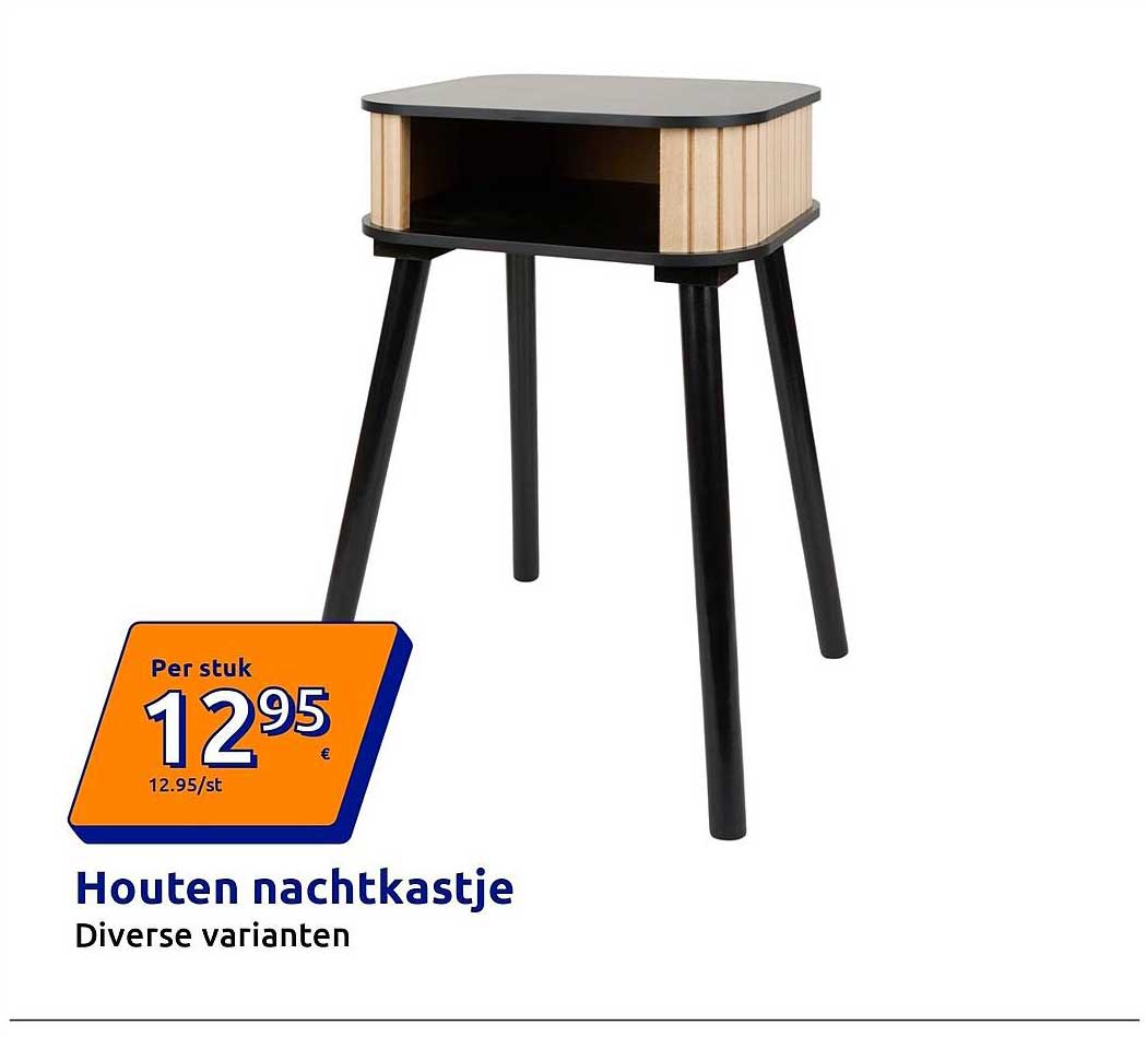 Houten nachtkastje Diverse varianten