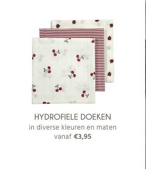HYDROFIELE DOEKEN in diverse kleuren en maten vanaf €3,95