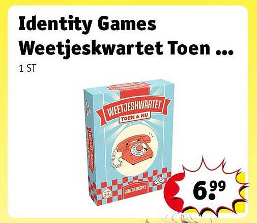 Identity Games Weetjeskwartet Toen ...