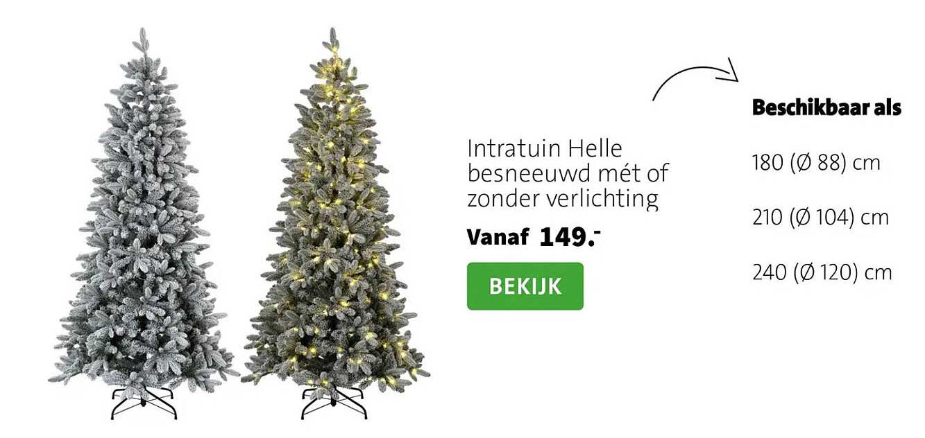 Intratuin Helle besneeuwd mét of zonder verlichting