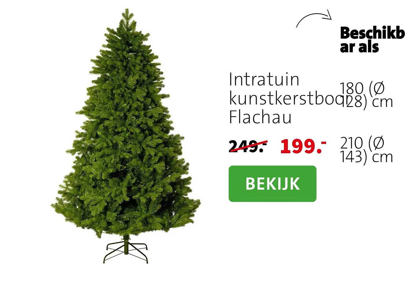 Intratuin kunstkerstboom Flachau
