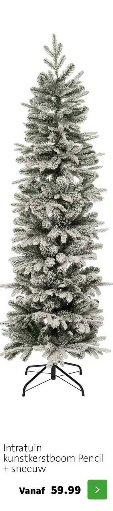 Intratuin kunstkerstboom Pencil + sneeuw