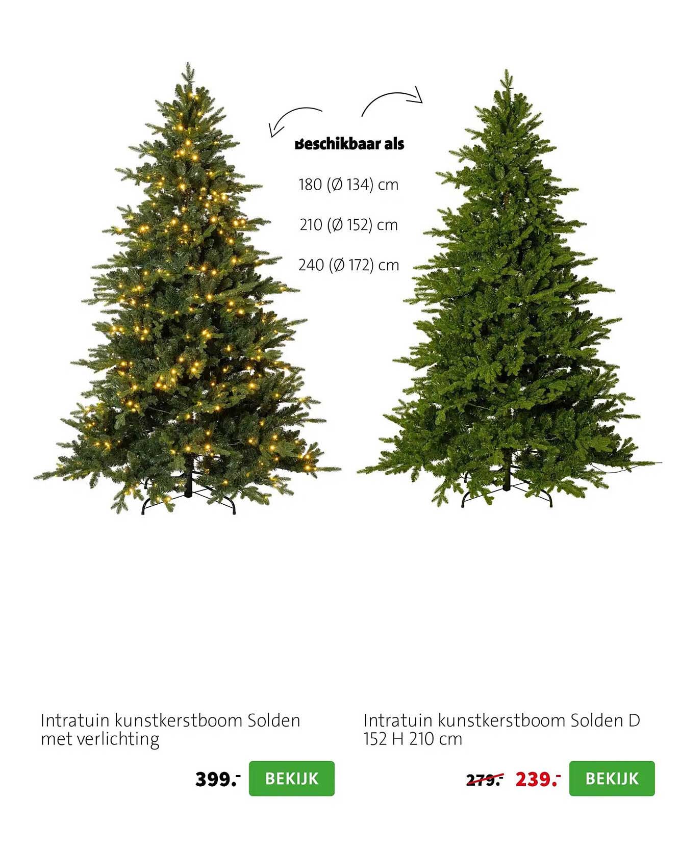 Intratuin kunstkerstboom Solden met verlichting