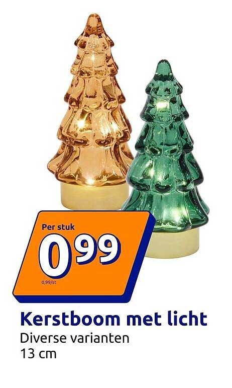 Kerstboom met licht