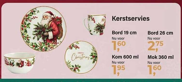Kerstservies