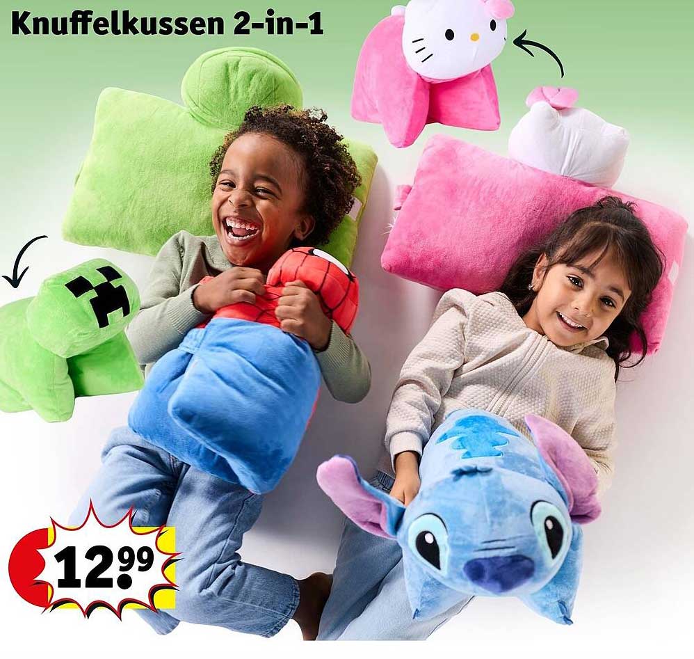 Knuffelkussen 2-in-1
