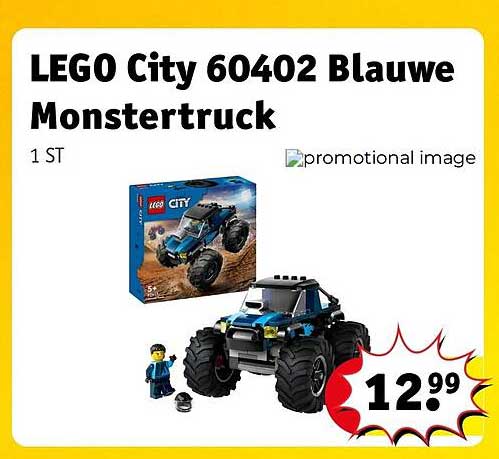 LEGO City 60402 Blauwe Monstertruck