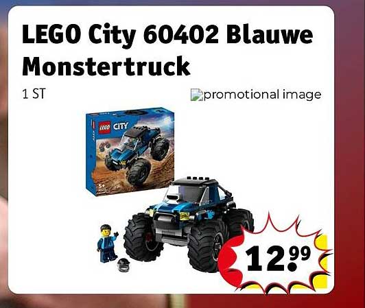 LEGO City 60402 Blauwe Monstertruck