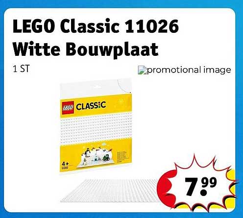 LEGO Classic 11026 Witte Bouwplaat