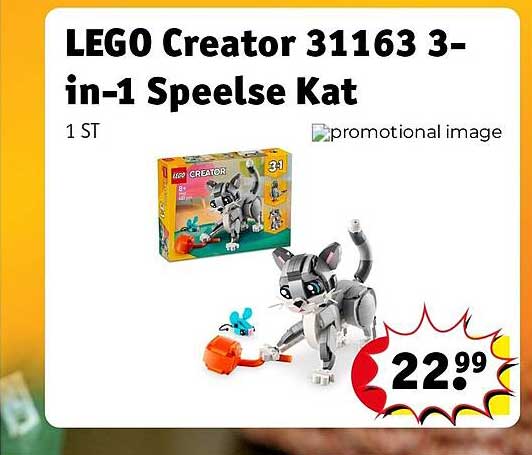 LEGO Creator 31163 3-in-1 Speelse Kat