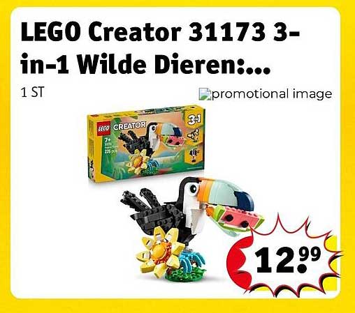 LEGO Creator 31173 3-in-1 Wilde Dieren:...