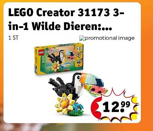 LEGO Creator 31173 3-in-1 Wilde Dieren:...