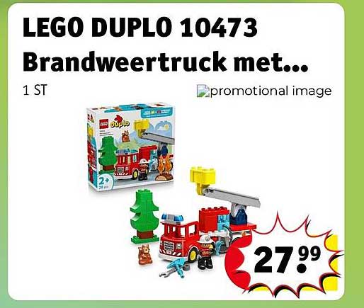 LEGO DUPLO 10473 Brandweertruck met...