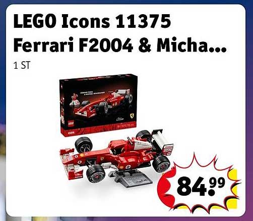 LEGO Icons 11375 Ferrari F2004 & Micha...