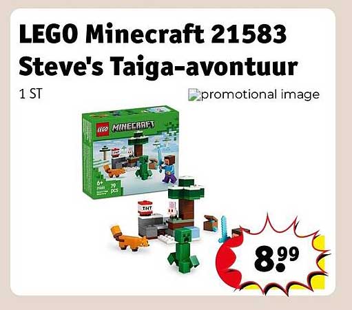 LEGO Minecraft 21583 Steve's Taiga-avontuur
