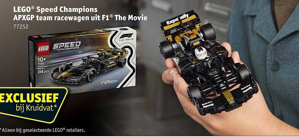 LEGO® Speed Champions APXGP team racewagen uit F1® The Movie