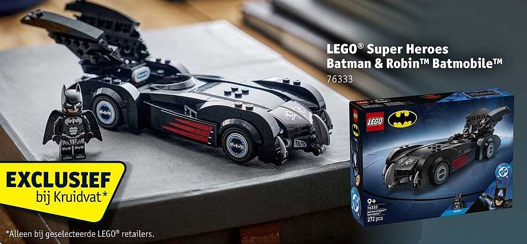 LEGO® Super Heroes Batman & Robin™ Batmobile™ 76333 Exclusief bij Kruidvat*