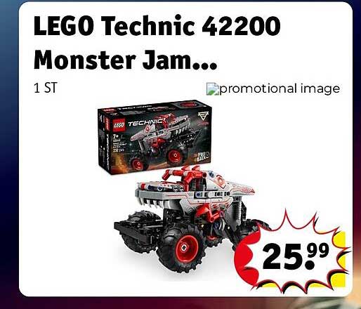 LEGO Technic 42200 Monster Jam...
