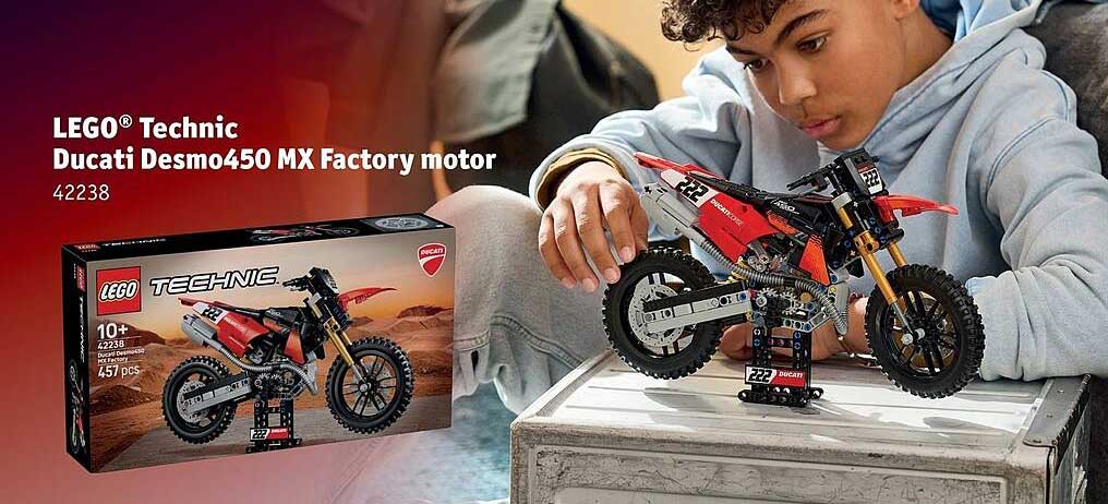 LEGO® Technic Ducati Desmo450 MX Factory motor 42238