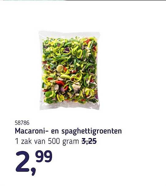 Macaroni- en spaghettigroenten