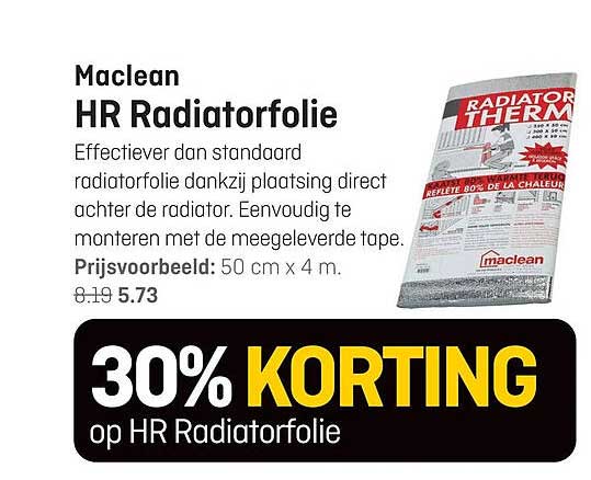 Maclean HR Radiatorfolie 30% KORTING