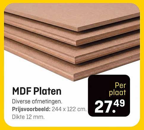 MDF Platen