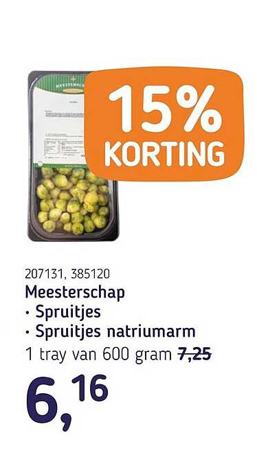 Meesterschap • Spruitjes • Spruitjes natriumarm 15% KORTING