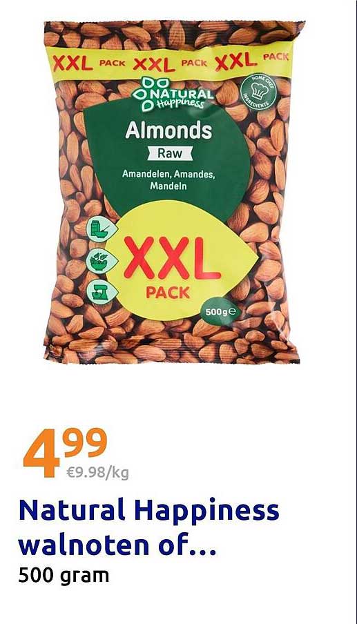 Natural Happiness walnoten of... 500 gram