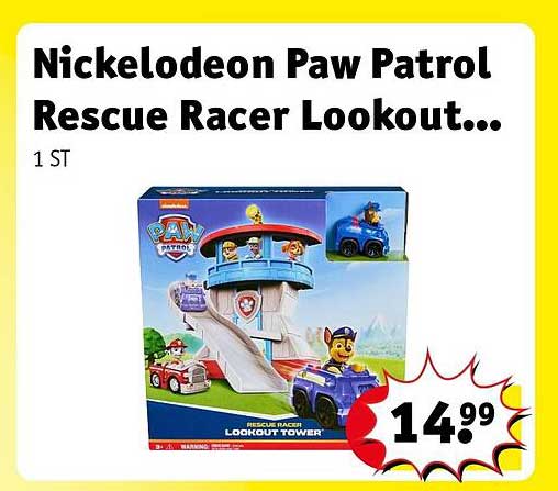 Nickelodeon Paw Patrol Rescue Racer Lookout...