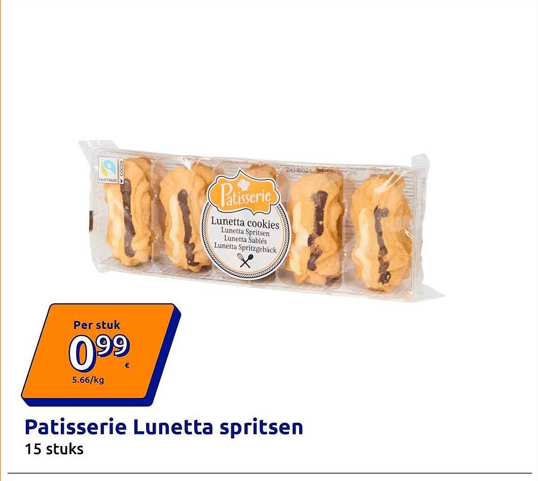 Patisserie Lunetta spritsen 15 stuks