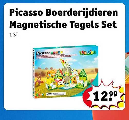 Picasso Boerderijdieren Magnetische Tegels Set 1 ST