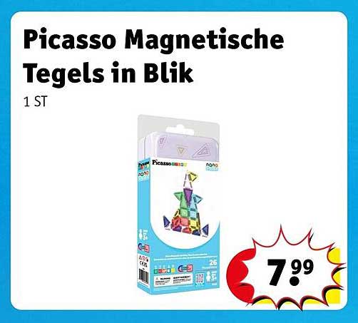 Picasso Magnetische Tegels in Blik