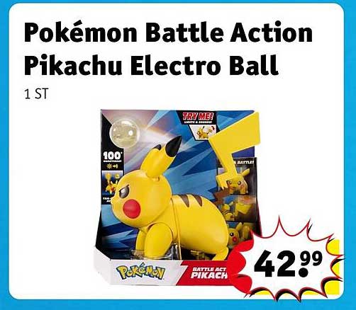 Pokémon Battle Action Pikachu Electro Ball 1 ST