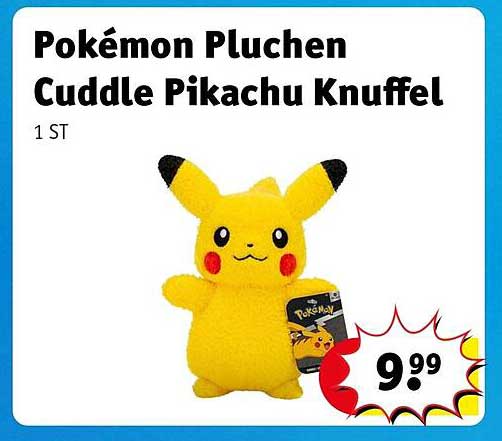 Pokémon Pluchen Cuddle Pikachu Knuffel