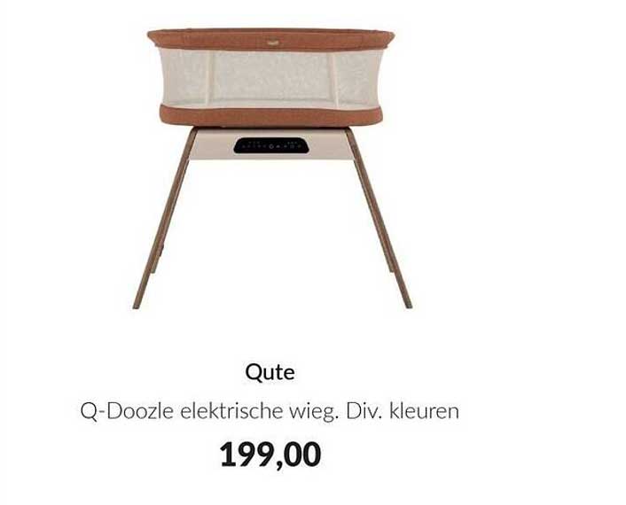 Qute Q-Doozle elektrische wieg. Div. kleuren