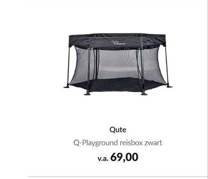Qute Q-Playground reisbox zwart