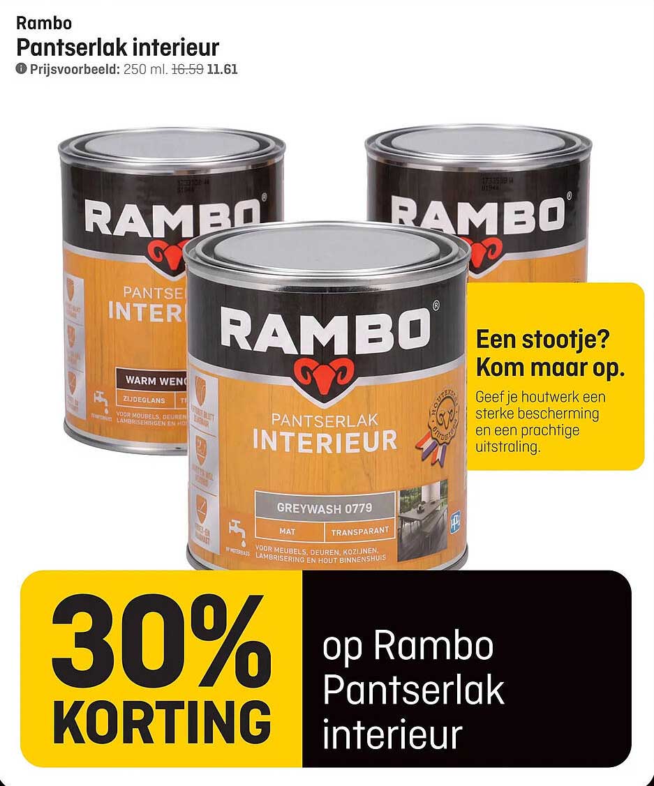 Rambo Pantserlak interieur