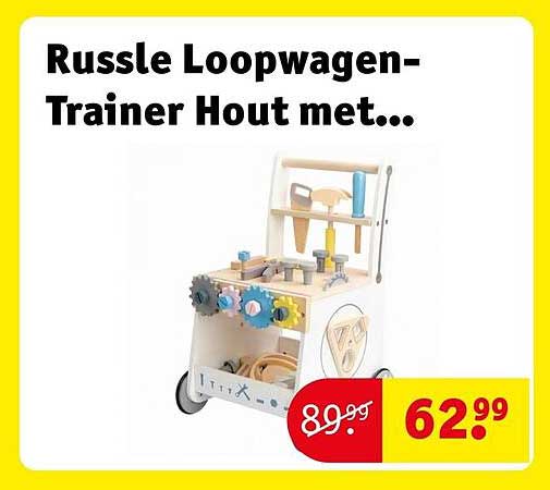 Russle Loopwagen-Trainer Hout met...