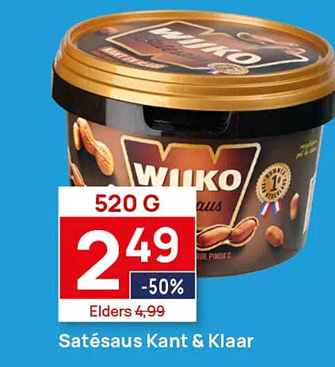 Satésaus Kant & Klaar -50%