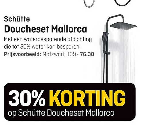 Schütte Doucheset Mallorca 30% KORTING